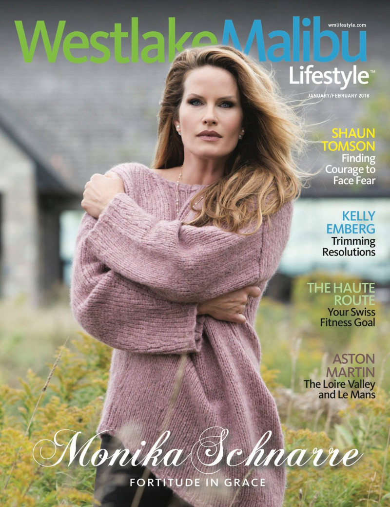 Monika Schnarre featured on the Westlake Malibu Lifestyle cover from January 2018