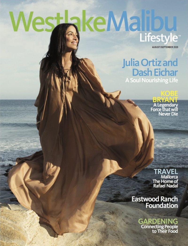 Julia Ortiz featured on the Westlake Malibu Lifestyle cover from August 2020