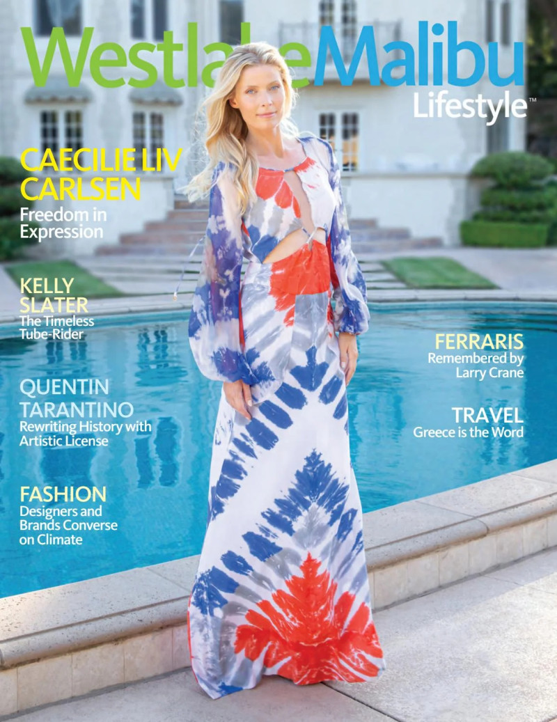 Caecilie Liv Carlsen featured on the Westlake Malibu Lifestyle cover from March 2020