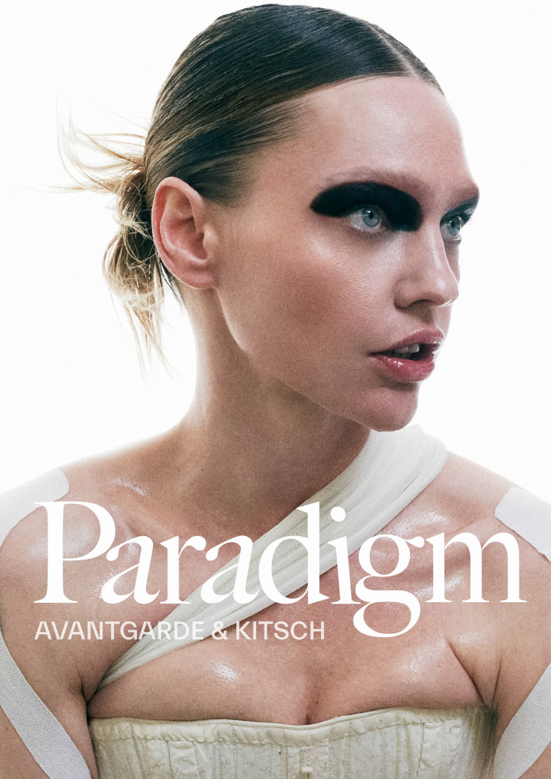 Sasha Pivovarova featured on the Paradigm cover from October 2023