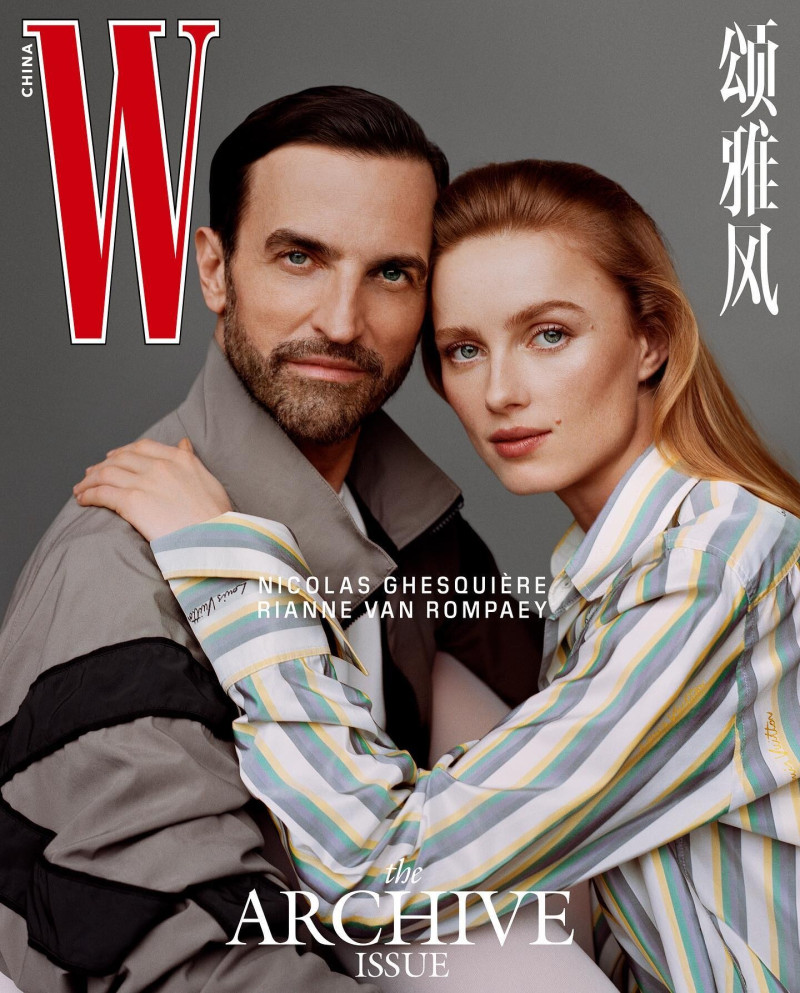 Rianne Van Rompaey featured on the W China cover from April 2024