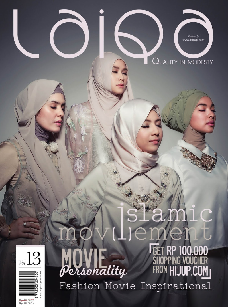 Zaskia Adya Mecca, Carissa Putri, Natasha Rizki, Tika Bravani featured on the Laiqa cover from January 2015