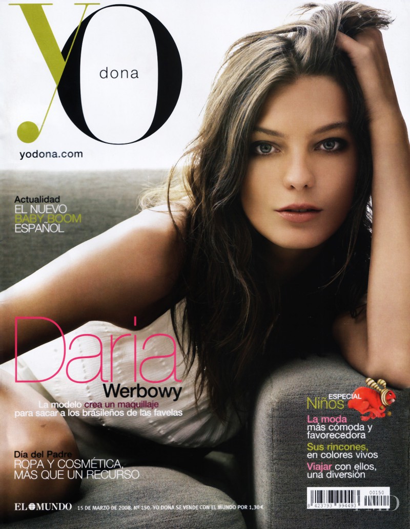Daria Werbowy featured on the Yo Dona cover from March 2008