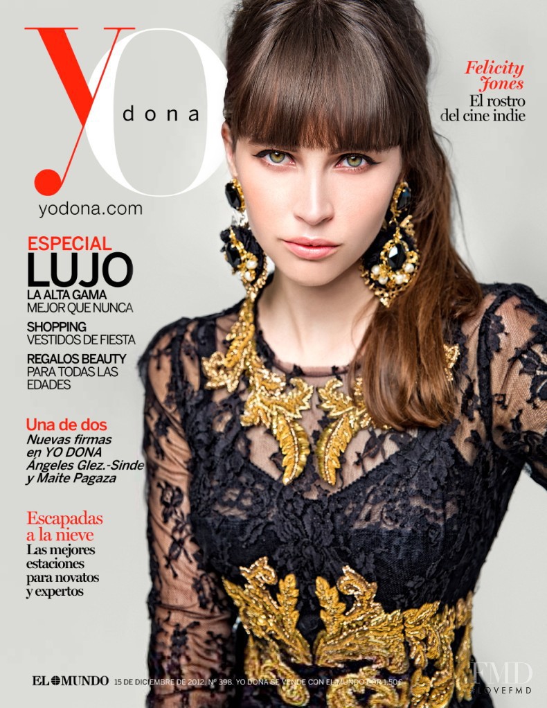 Felicity Jones featured on the Yo Dona cover from December 2012