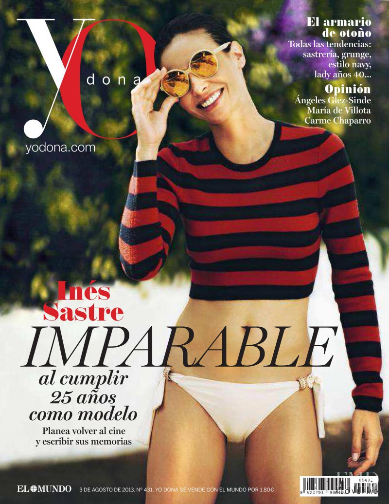 Ines Sastre featured on the Yo Dona cover from August 2013