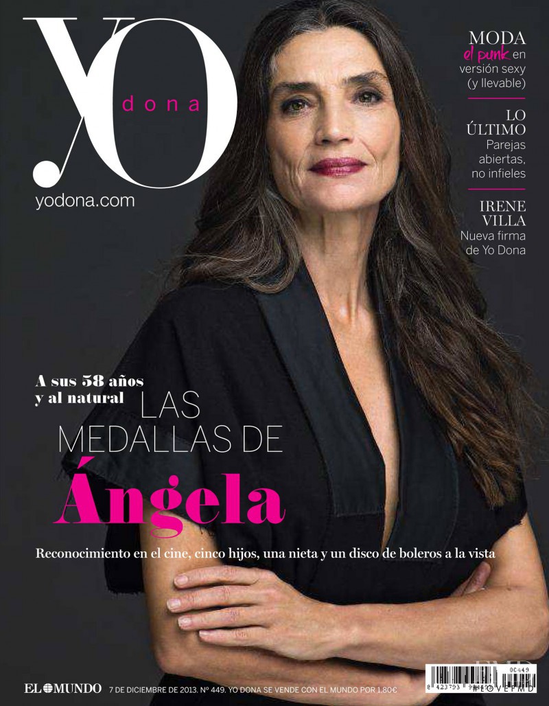 Ángela Molina featured on the Yo Dona cover from December 2013