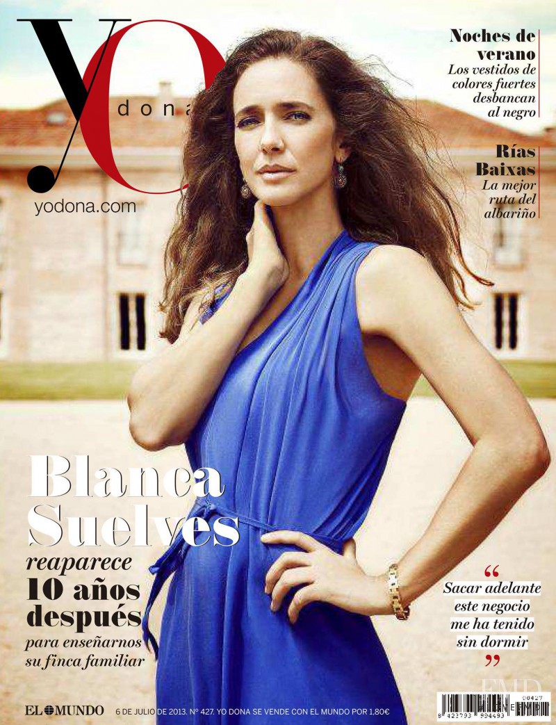 Blanca Suelves featured on the Yo Dona cover from July 2013
