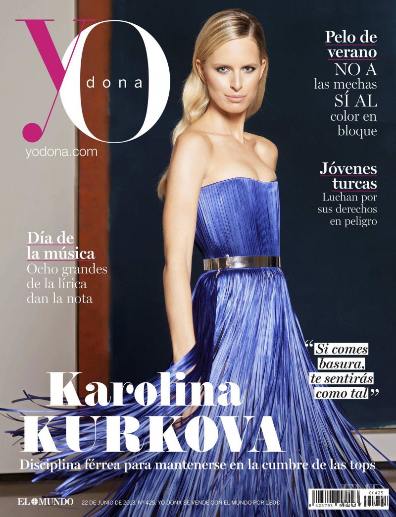 Karolina Kurkova featured on the Yo Dona cover from June 2013