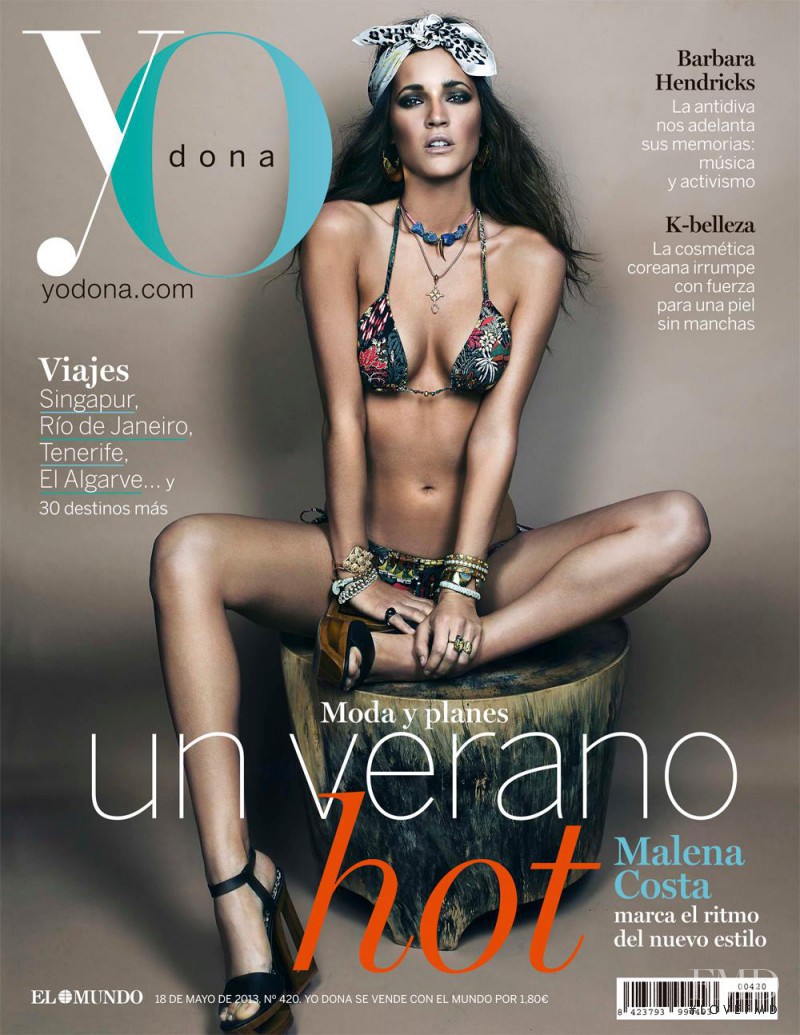 Malena Costa featured on the Yo Dona cover from May 2013