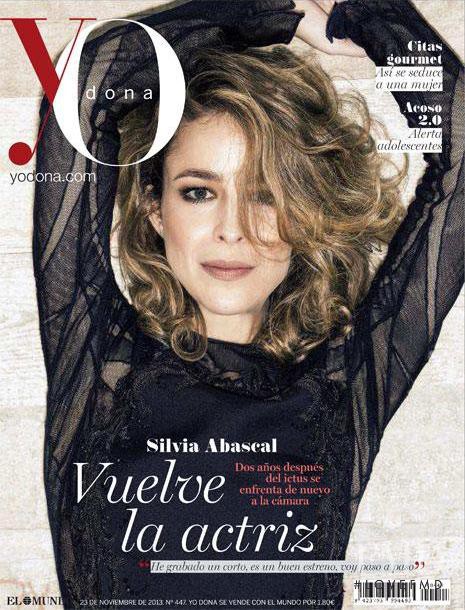 Silvia Abascal featured on the Yo Dona cover from November 2013
