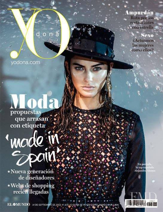Alejandra Alonso featured on the Yo Dona cover from September 2013