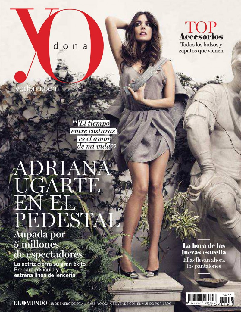 Adriana Ugarte featured on the Yo Dona cover from January 2014