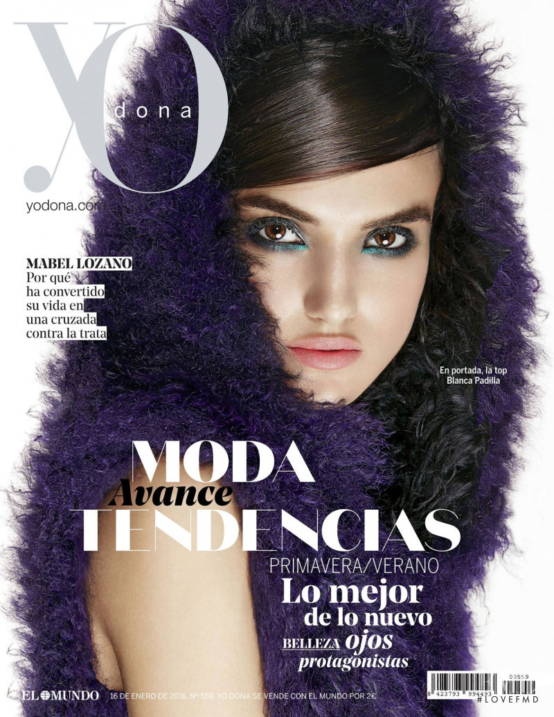 Blanca Padilla featured on the Yo Dona cover from January 2016