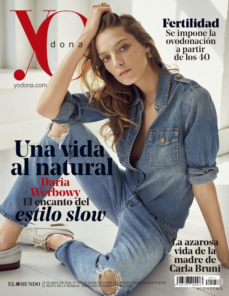 Daria Werbowy featured on the Yo Dona cover from May 2016