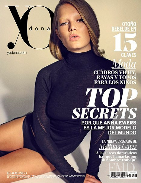 Anna Ewers featured on the Yo Dona cover from October 2016