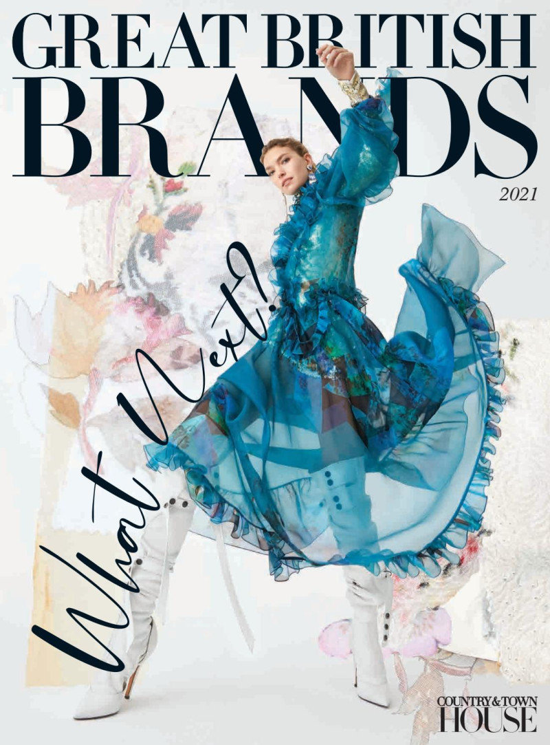 Arizona Muse featured on the Great British Brands cover from January 2021