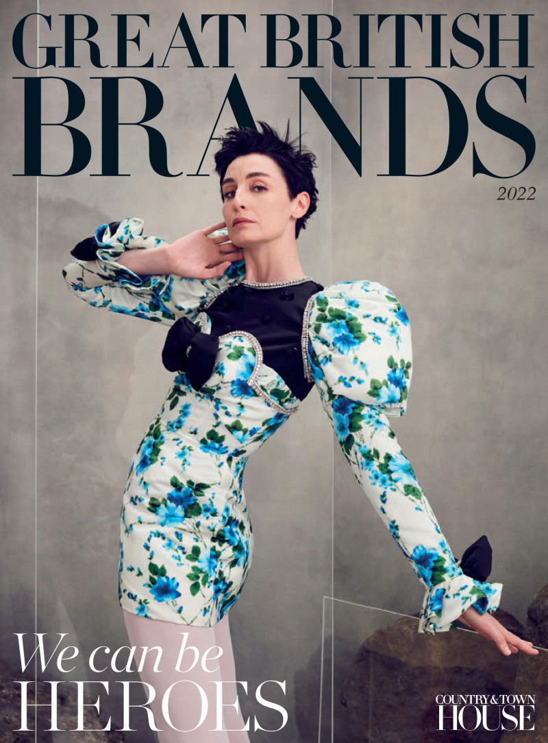 Erin O%Connor featured on the Great British Brands cover from January 2022