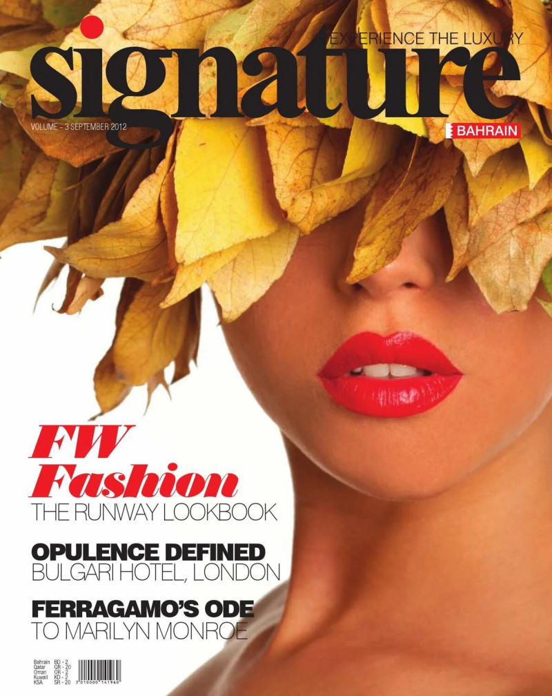  featured on the Signature Bahrain cover from September 2012