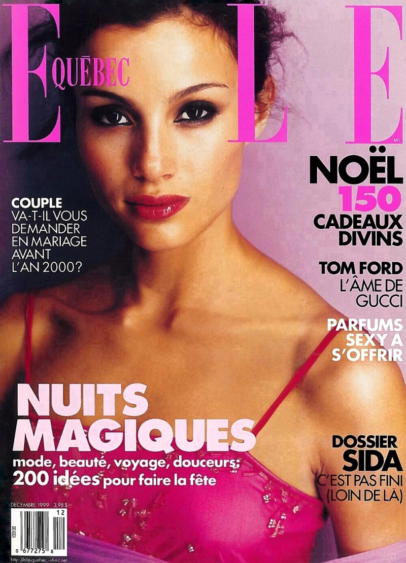 Kristeen Arnold featured on the Elle Quebec cover from December 1999