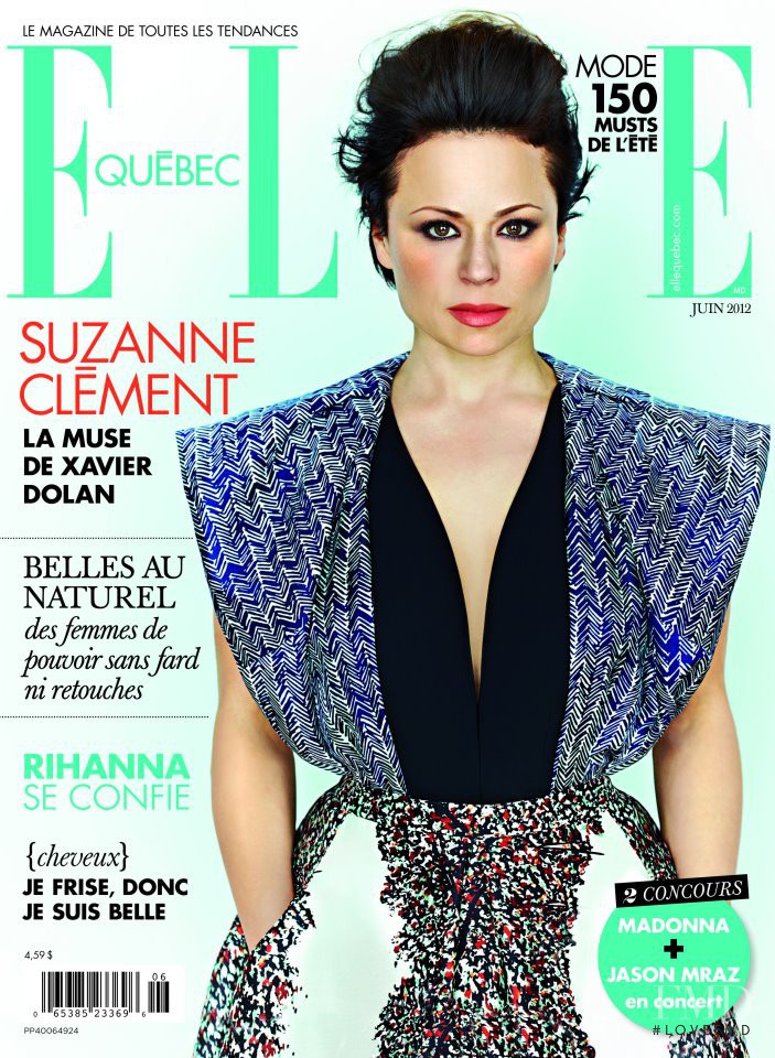 Suzanne Clément featured on the Elle Quebec cover from June 2012