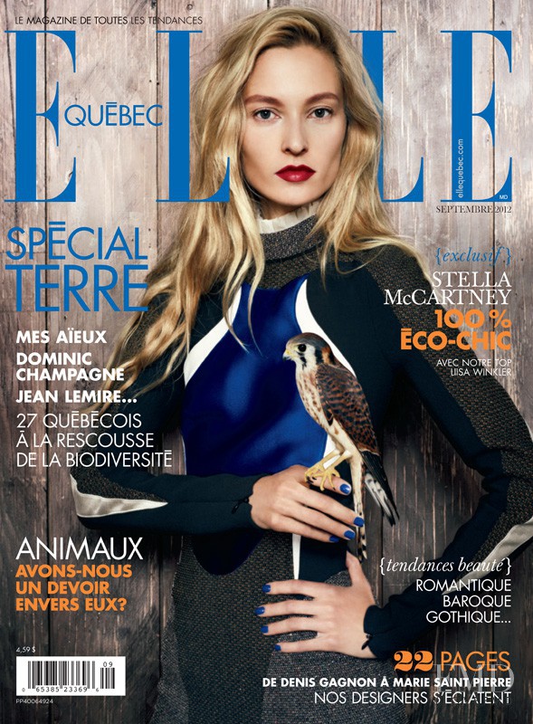 Liisa Winkler featured on the Elle Quebec cover from September 2012