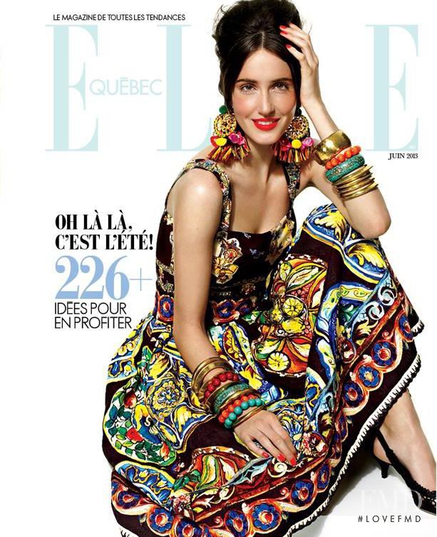 Amanda Laine featured on the Elle Quebec cover from June 2013