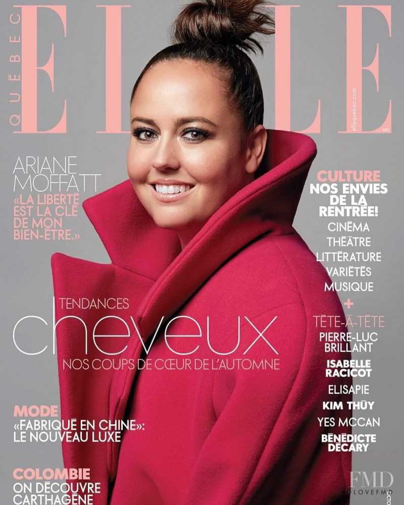 Ariane Moffatt  featured on the Elle Quebec cover from October 2018