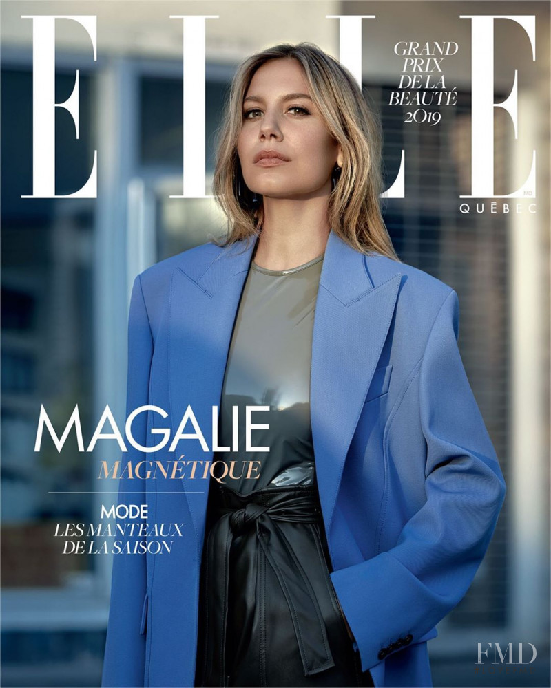 Magalie Lepine Blondeau featured on the Elle Quebec cover from November 2019