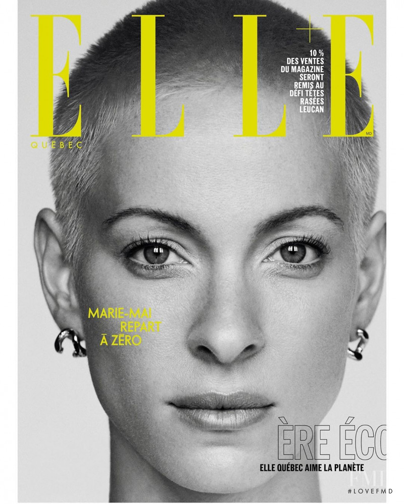 Marie-Mai featured on the Elle Quebec cover from April 2020
