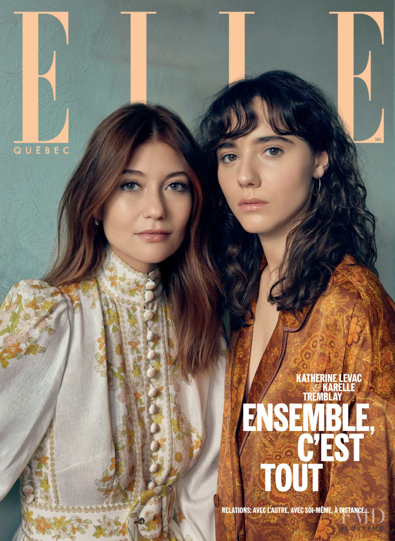 Katherine Levac & Karelle Tremblay featured on the Elle Quebec cover from February 2020