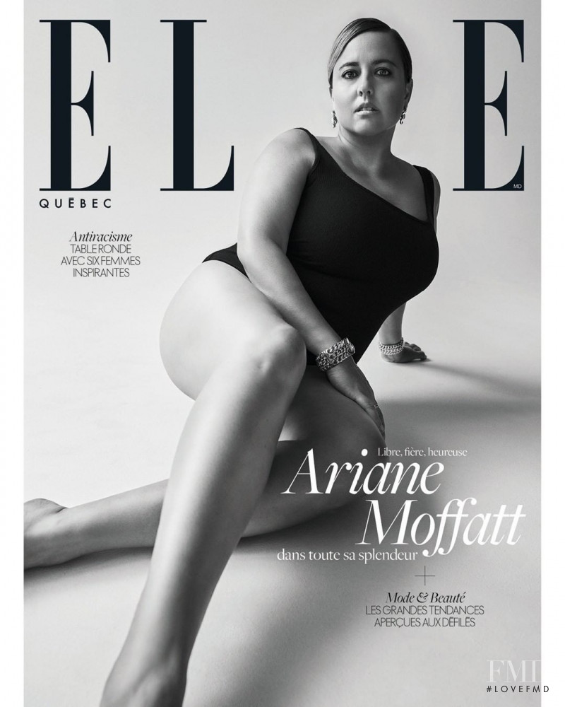 Ariane Moffatt featured on the Elle Quebec cover from September 2020