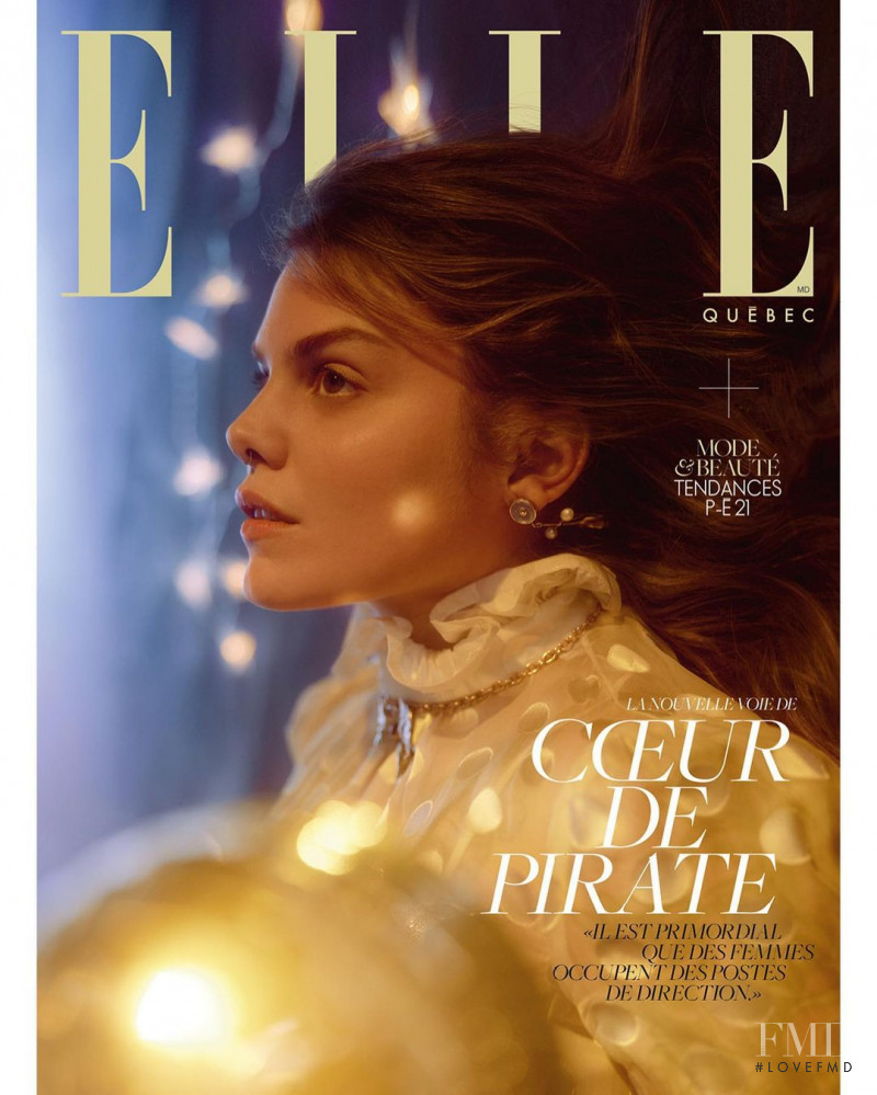 Coeur De Pirate featured on the Elle Quebec cover from April 2021
