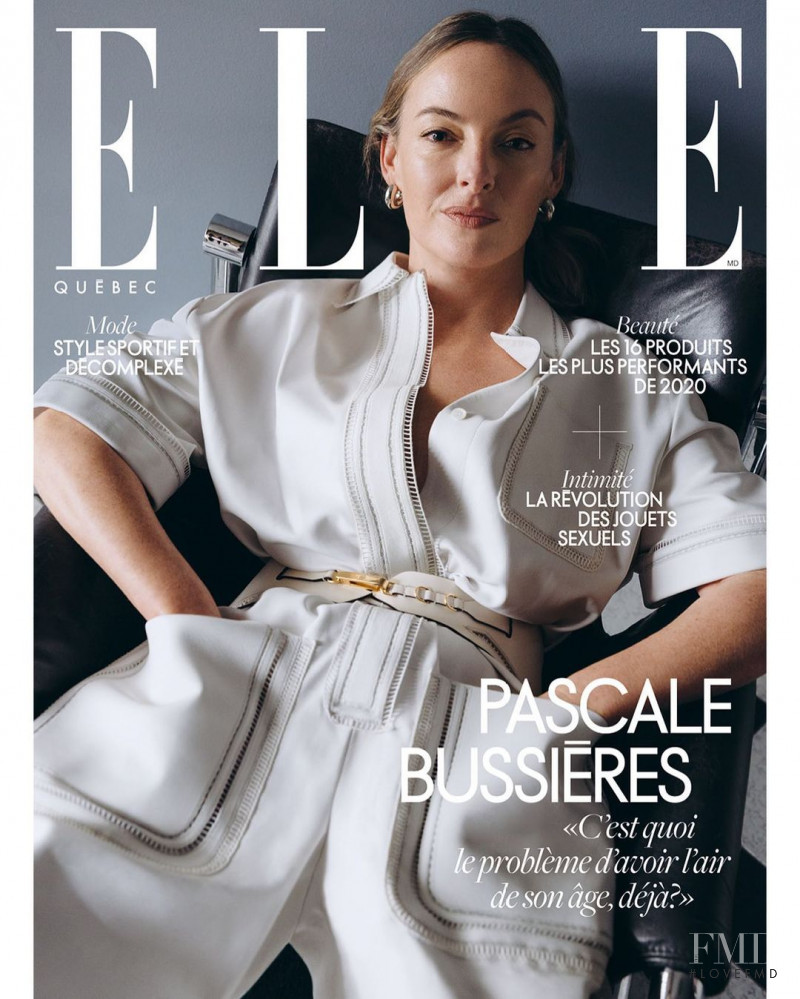 Genevieve Lenneville featured on the Elle Quebec cover from February 2021
