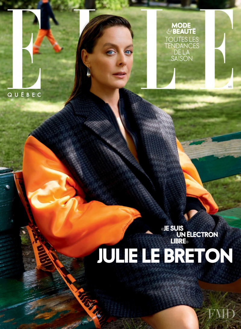 Julie Le Breton featured on the Elle Quebec cover from September 2021