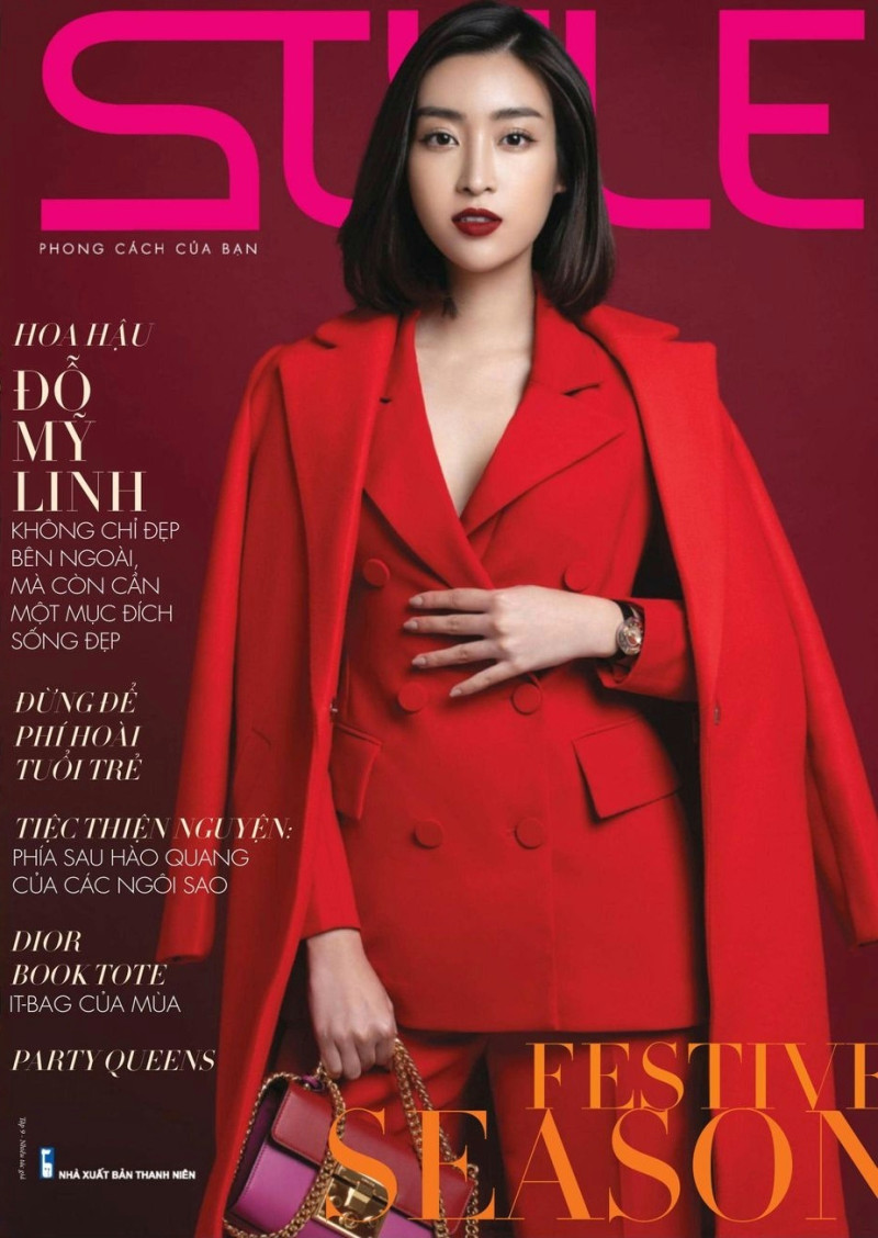 Hoa Hau featured on the Style Vietnam cover from December 2018