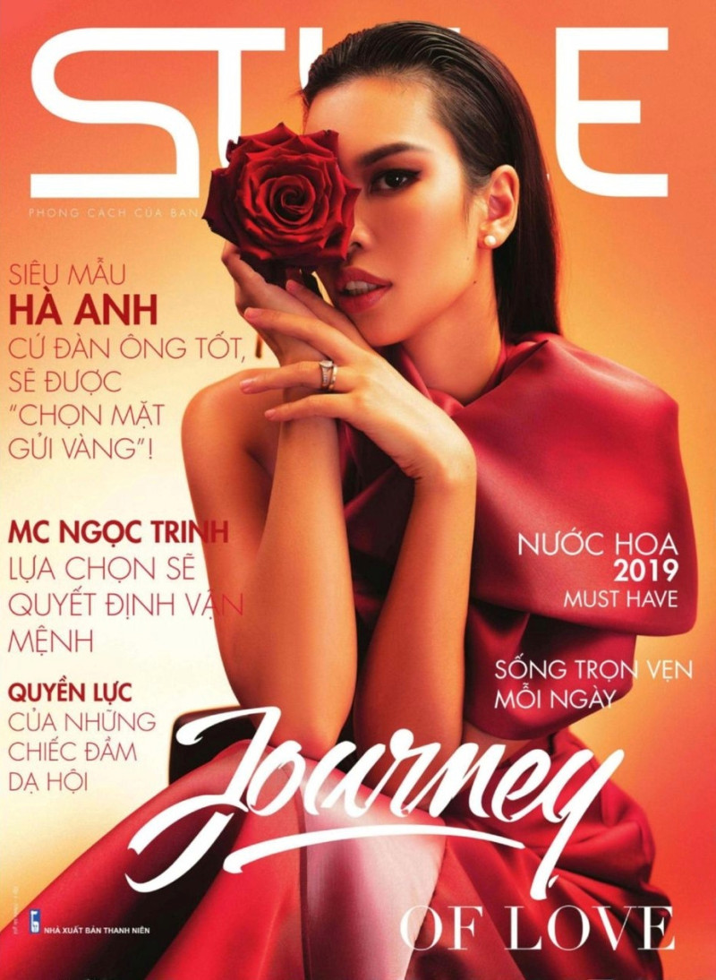 Ha Anh featured on the Style Vietnam cover from February 2019