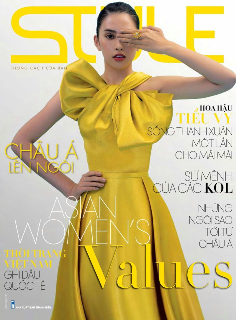 Tran Tieu Vy featured on the Style Vietnam cover from March 2019