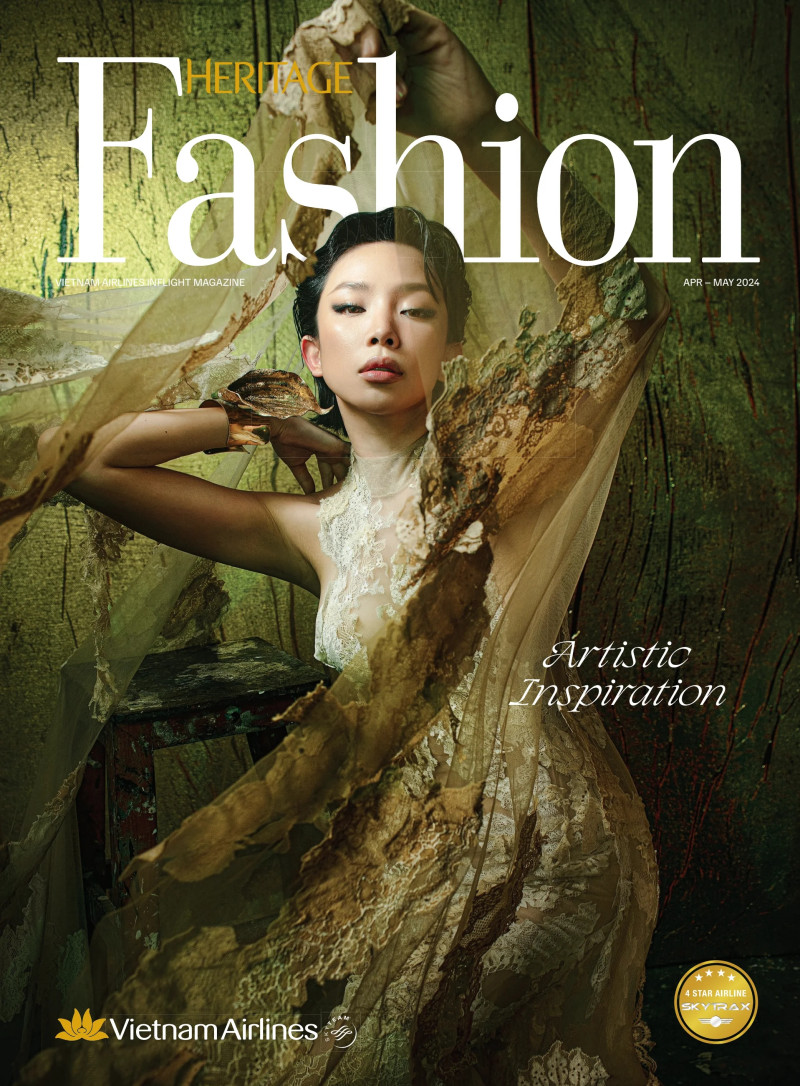 Toc Tien featured on the Heritage Fashion cover from April 2024