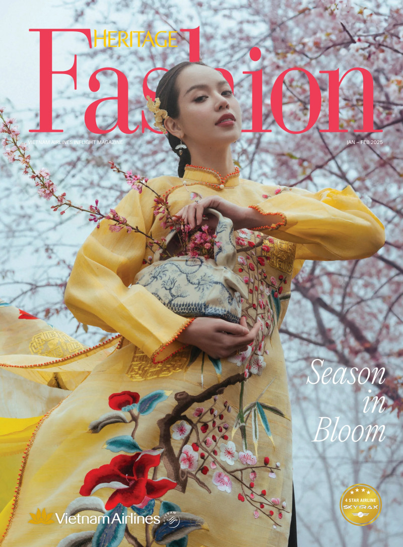 Thanh Thuy featured on the Heritage Fashion cover from January 2025