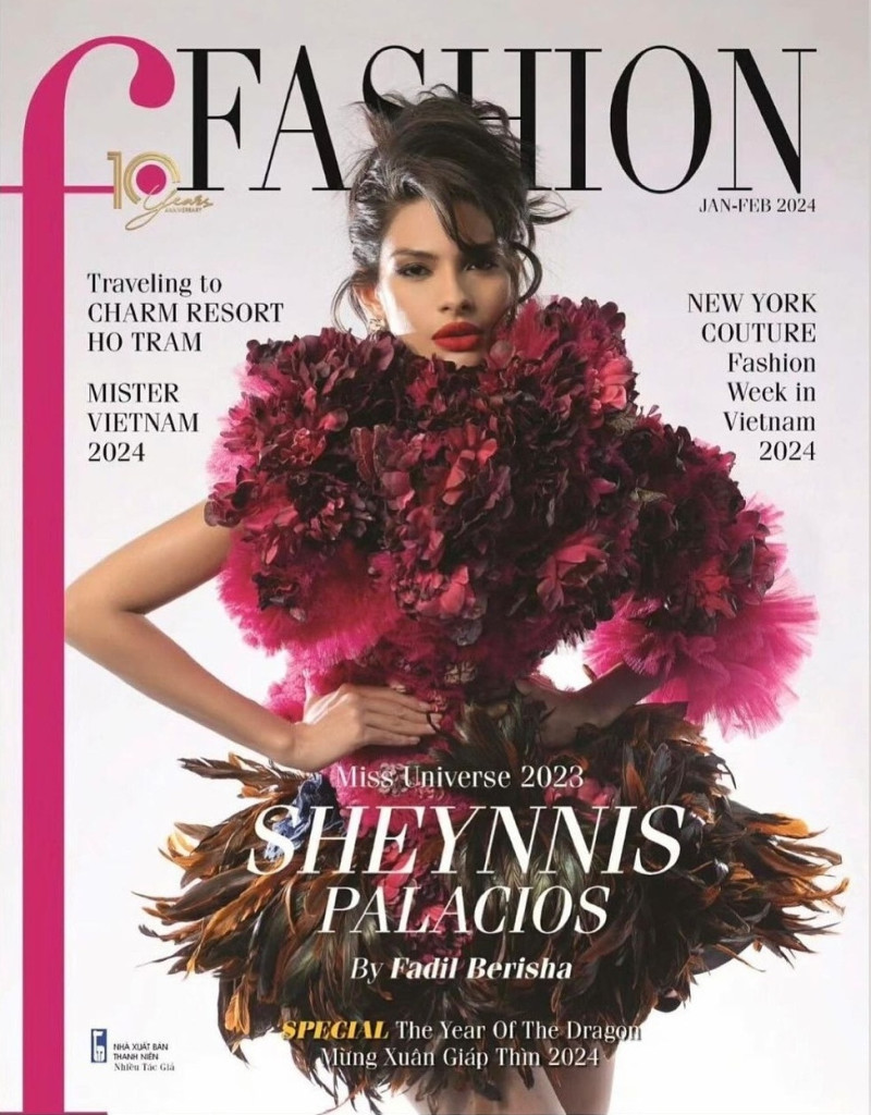 Sheynnis Palacios featured on the F Fashion cover from January 2024