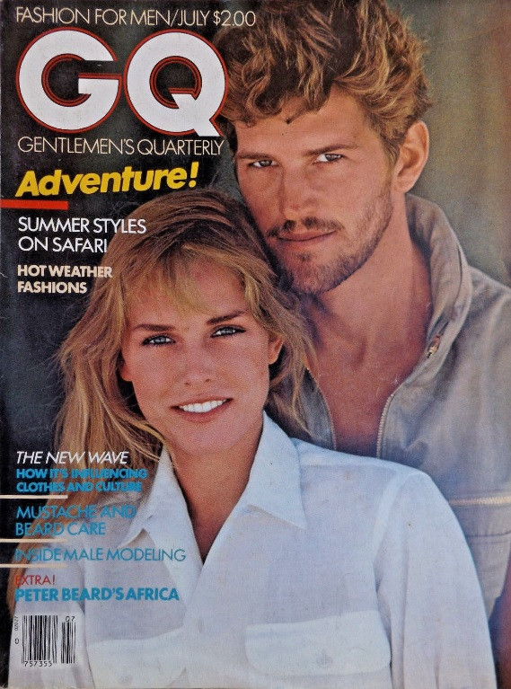 Anette Stai featured on the GQ USA cover from July 1981
