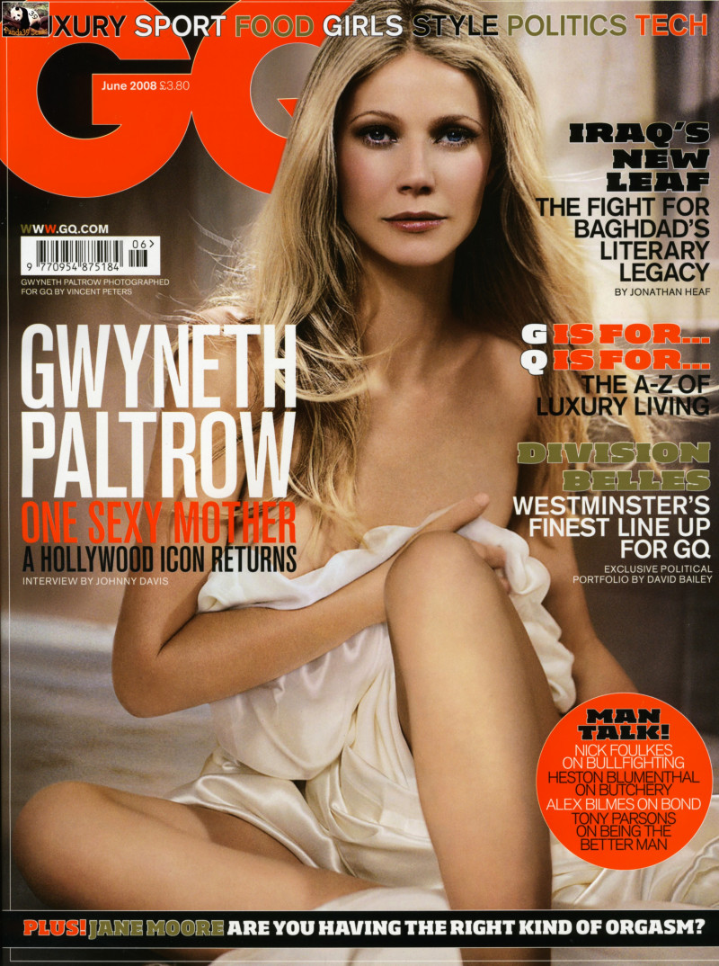 Gwyneth Paltrow featured on the GQ USA cover from June 2008
