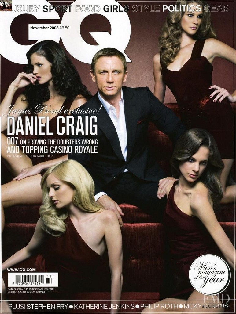 Daniel Craig featured on the GQ USA cover from November 2008