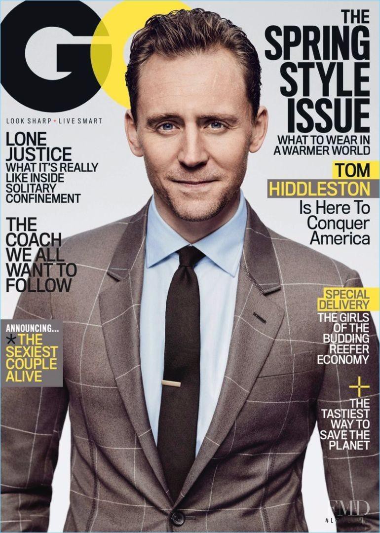 Tom Hiddleston  featured on the GQ USA cover from March 2017