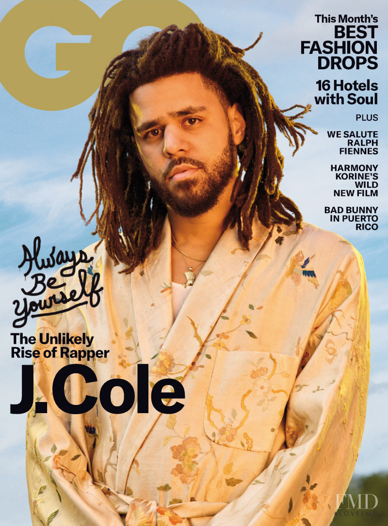 J Cole featured on the GQ USA cover from April 2019