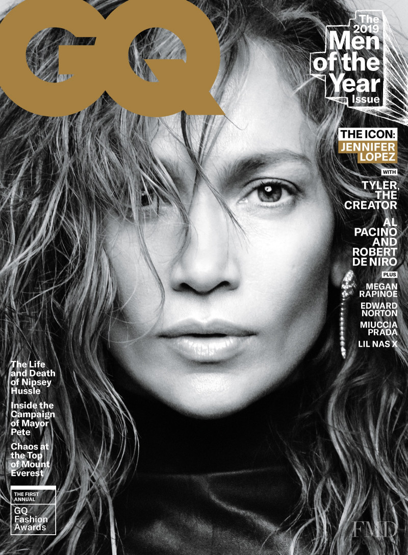 Jennifer Lopez featured on the GQ USA cover from December 2019