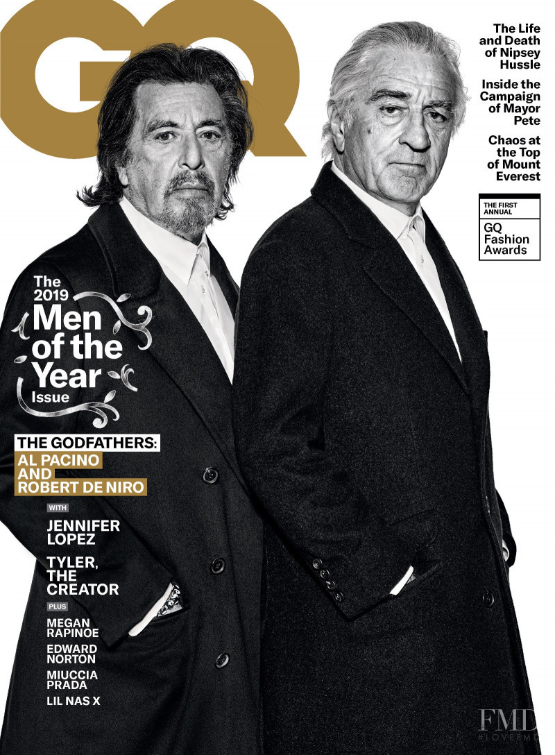 Robert De Niro , Al Pacino featured on the GQ USA cover from December 2019