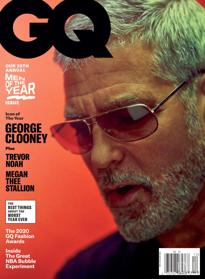 George Clooney featured on the GQ USA cover from December 2020