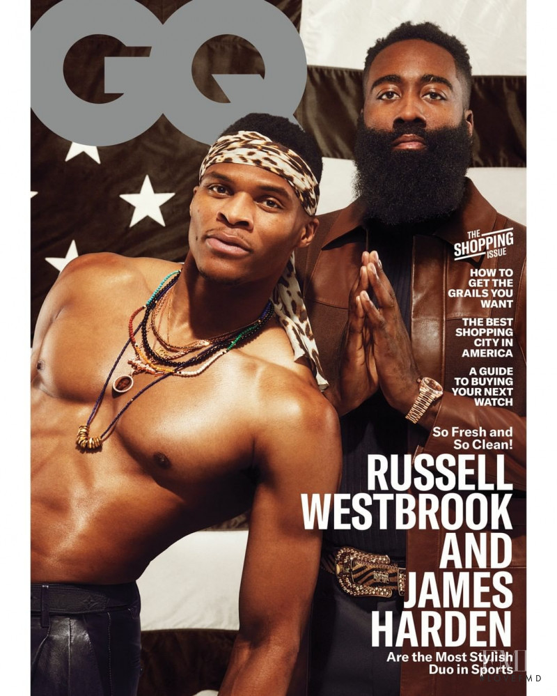 Russell Westbrook, James Harden featured on the GQ USA cover from March 2020