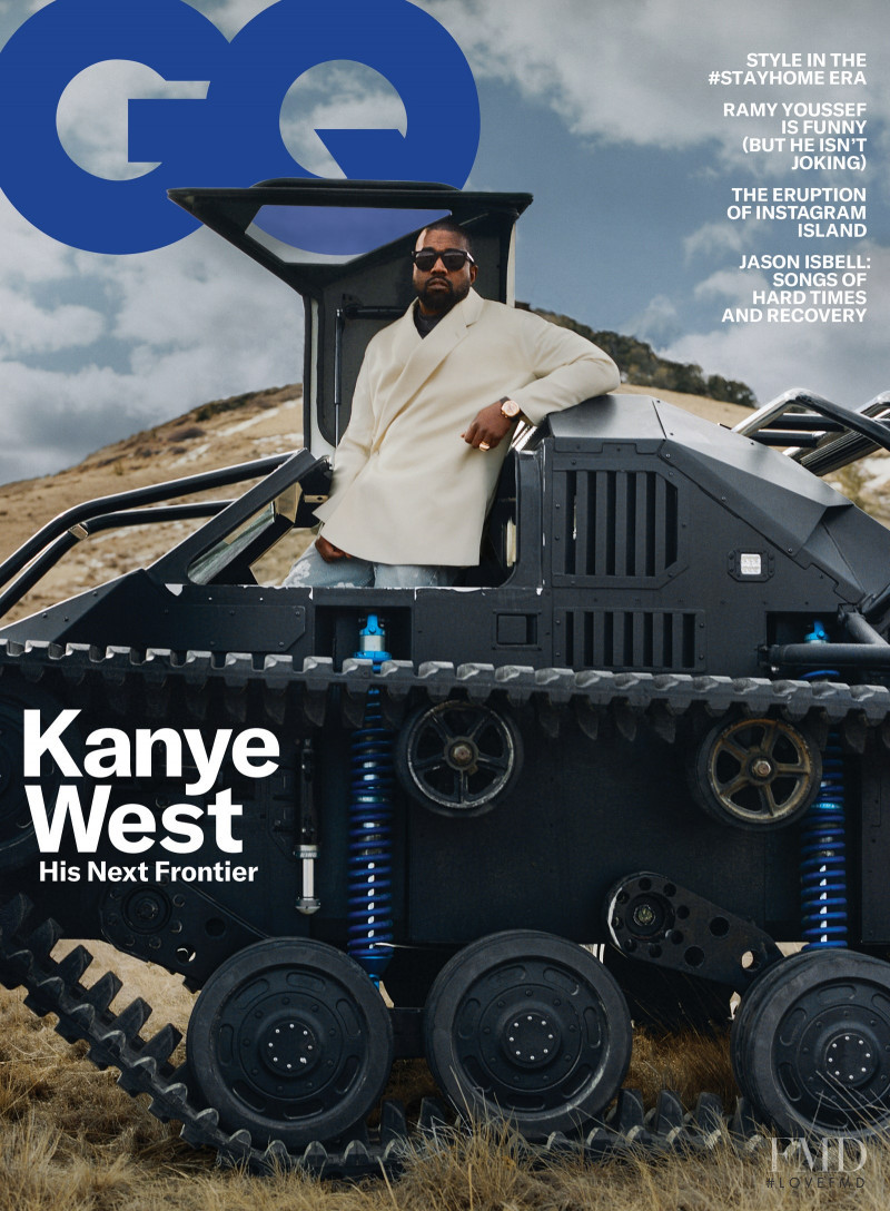 Kanye West featured on the GQ USA cover from May 2020